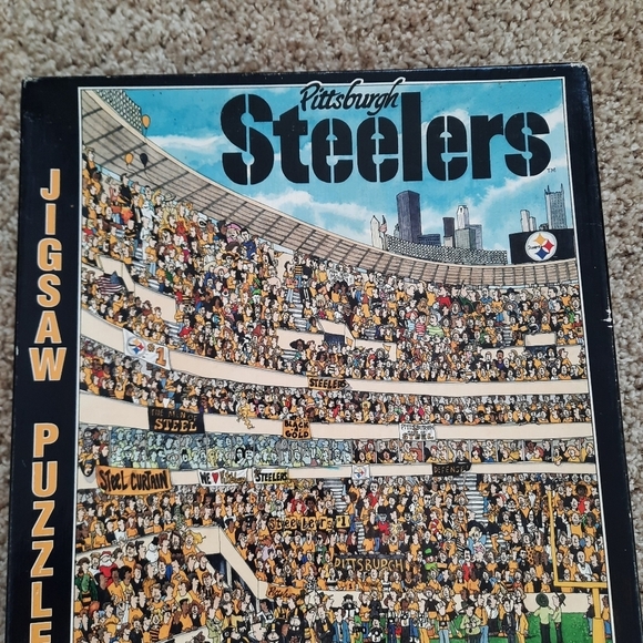 Vintage 1994 Pittsburgh Steelers NFL John Holladay 513 piece jigsaw puzzle - Picture 2 of 14